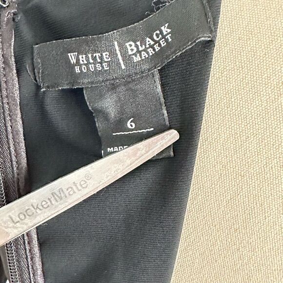 White House Black Market Instantly Slimming Black Sheath  | Size 6 - Picture 8 of 9